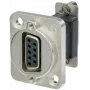 Neutrik NADB9FF adaptador de cable D-SUB negro – plata (NADB9FF)