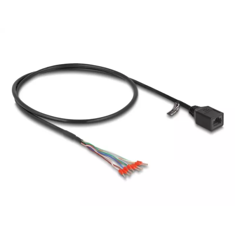 Cable de red DeLOCK 88005 RJ45 Cat.5e 0,5 m Negro
