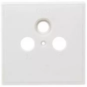 Tapa embellecedora para tomas Axing SZU 2-01 - medidas 80 x 80 mm compatible con BSD 963-xx (SZU 2-01)