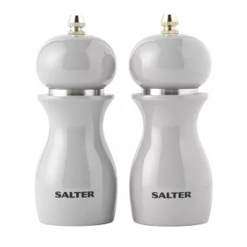 Molinillos de sal y pimienta Salter 7613 GYXR, gris brillante