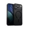 Funda Crong Hybrid Frost MAG Cover con MagSafe para iPhone 17 Pro Max Frosted Negro