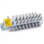 Distribuidor pasivo TECHNISAT 17/P plateado – splitter de señal pasivo para distribución de TV/SAT