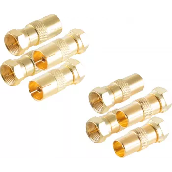 Conector coaxial ShiverPeaks BS15-301114 4 piezas