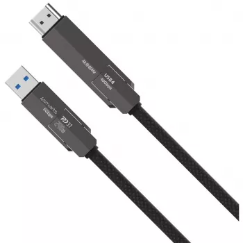 Cable USB4 a HDMI 4smarts ComboCord 240W 1,5 m – USB4 a HDMI, alimentación de 240W, longitud 1,5 m