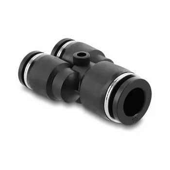 DeLOCK 60752 conector neumático en Y de 2x8 mm a 1x10 mm con orificio de montaje