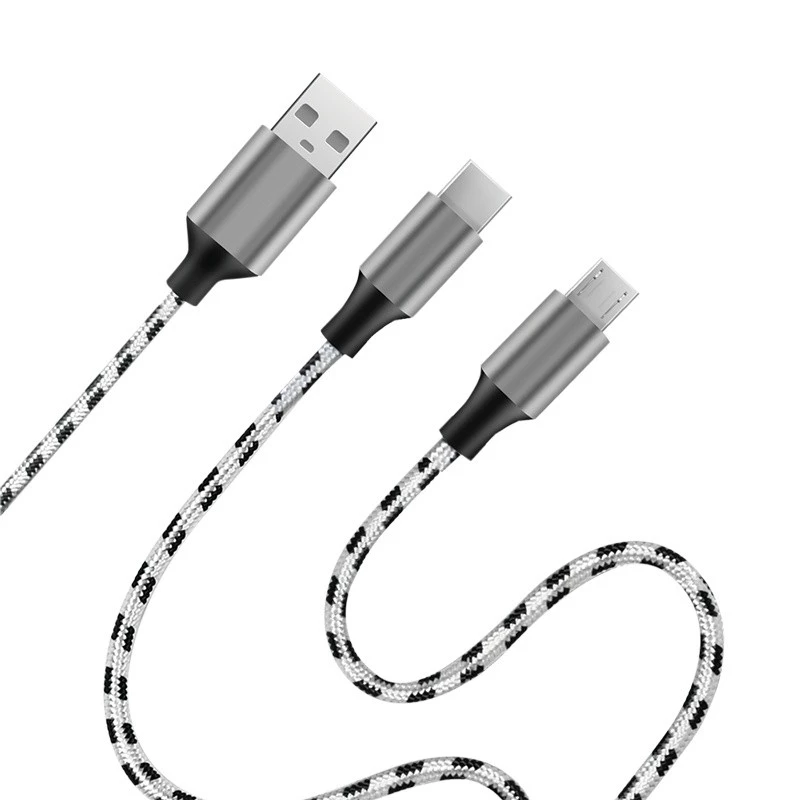 LogiLink CU0202 cable USB USB 2.0 1,2 m USB A USB C/Micro-USB A gris