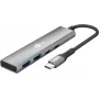 Goobay hub USB slim de 4 puertos USB-C a/USB-A 5 Gbit/s - conector USB 3.2 (76563)