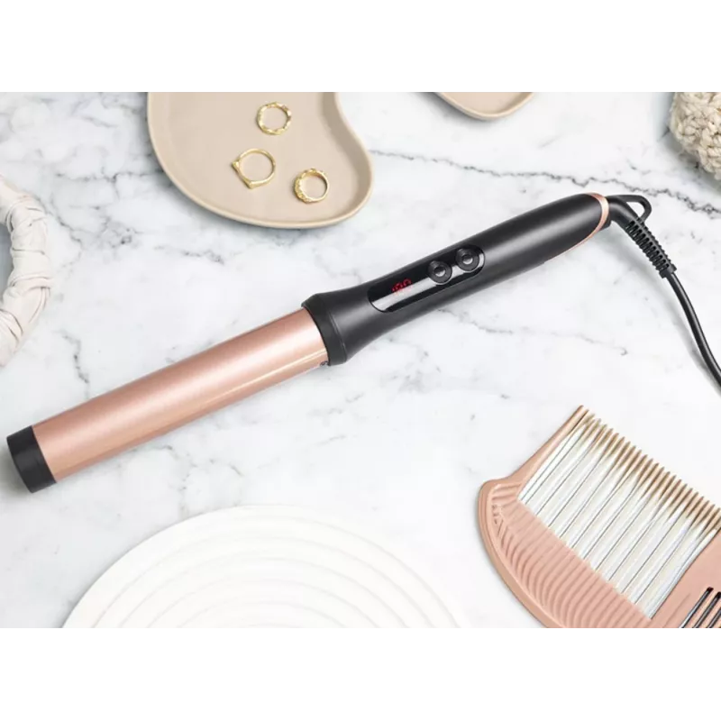 Rizador LAFE Sleek & Shine Curler 25 mm LAFLKA47571 – barra redonda de 25 mm, rizador eléctrico
