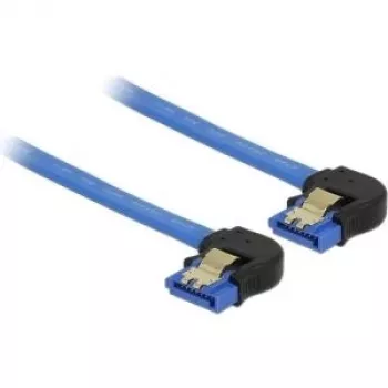 Cable SATA DeLOCK 85096 0,3 m SATA 7 pines negro azul