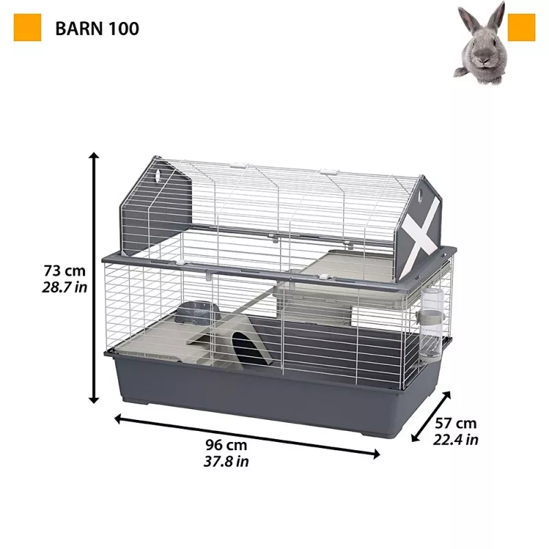 Ferplast Barn 100 jaula para cobayas y conejos