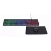 Teclado de tamaño completo con cable con ratón Gembird KBS-UML-01 — USB, QWERTY US, 104 teclas, negro