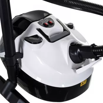 SV 7, limpiador de vapor de cilindro, 0,5 l, negro, gris, blanco, botones, fijo, 50 cm