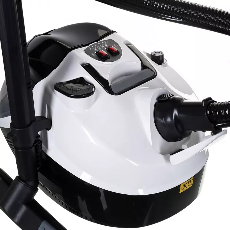 SV 7, limpiador de vapor de cilindro, 0,5 l, negro, gris, blanco, botones, fijo, 50 cm