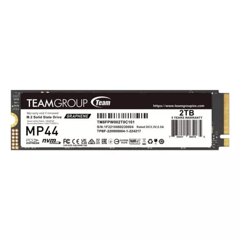 Unidad SSD Team Group 2 TB M.2 PCI Express 4.0 NVMe MP44