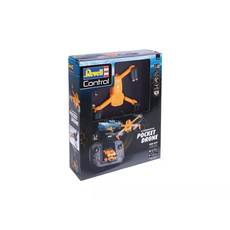 Cuadricóptero RC REVELL Pocket Drone 23810 — 2,4 GHz, radiocontrol de 4 canales