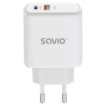 Savio LA-12 cargador para dispositivos móviles universal blanco AC carga rápida interior
