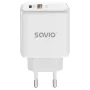 Savio LA-12 cargador para dispositivos móviles universal blanco AC carga rápida interior