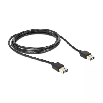 Cable USB DeLOCK 1 m USB 2.0 A negro