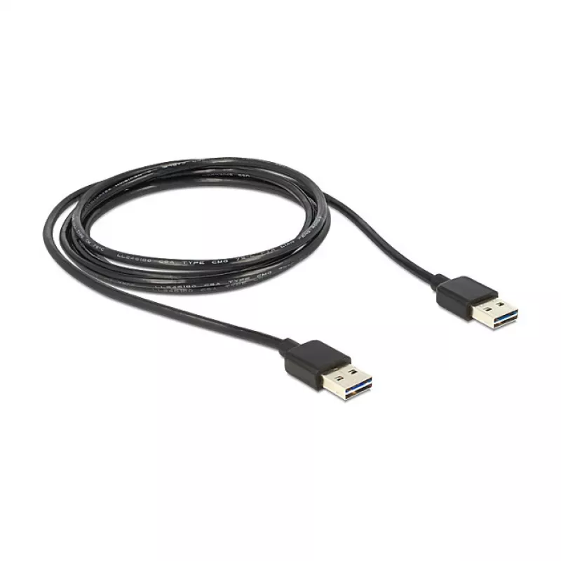 Cable USB DeLOCK 1 m USB 2.0 A negro