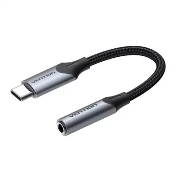 Adaptador de audio Vention BGJHA USB-C macho a jack de 3,5 mm hembra, cable de 0,1 m