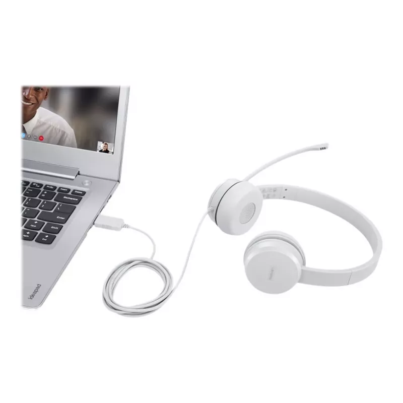 Lenovo GXD1E71385 Auriculares/Auriculares con micrófono Con cable Muñeca Llamadas/Música USB Type-A Gris