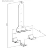 Soporte de pared MACLEAN RS181 para PlayStation 5 — diseño que ahorra espacio, instalación sencilla