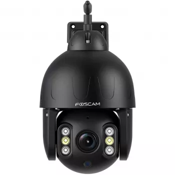 Cámara Wi‑Fi exterior con movimiento horizontal y vertical Foscam SD8P (negra) 1080p visión nocturna