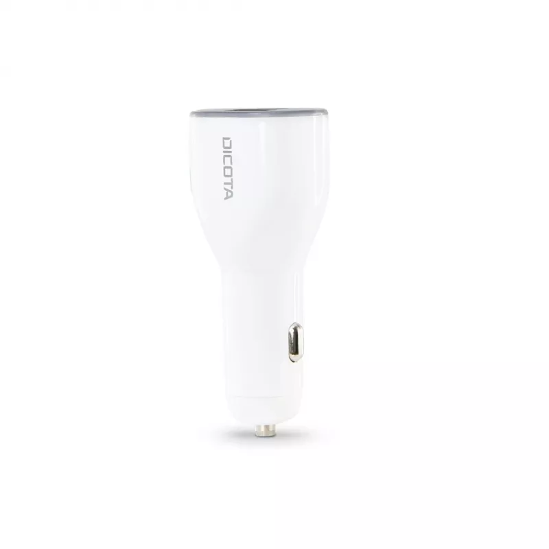 Cargador móvil DICOTA D31932 para portátil, smartphone, tablet blanco mechero de coche