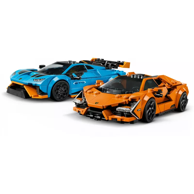 Set de construcción LEGO Speed Champions 77238 — Lamborghini Revuelto y Huracán STO, 607 piezas, 2 minifiguras, edad recomendada 10+
