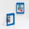 LEGO Marco de fotos PICTURE FRAME, (An)191 x (Al)268 mm, azul de plástico ABS, con 4 tacos, apilable, compatible con - 1 unidad (41131731)