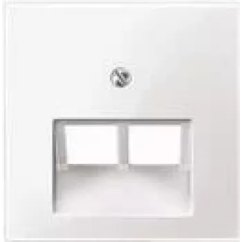 Placa de pared / tapa de interruptor Merten 296125, blanca, termoplástico, de una pieza