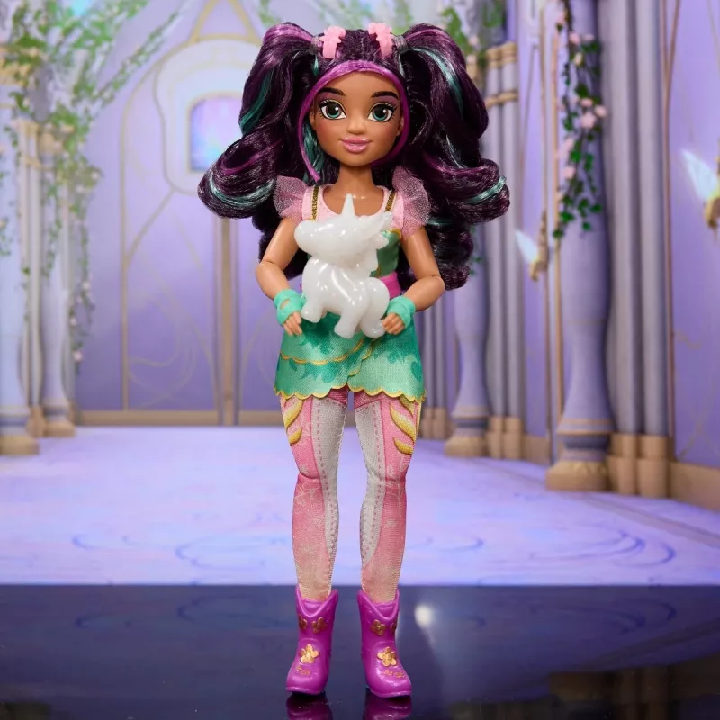 Muñeca de moda Spinmaster Unicorn Academy Ava modelo 6072649 – muñeca de moda con conjunto temático y accesorios