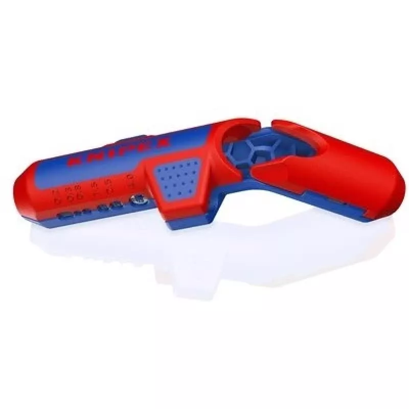 Pelacables Knipex ErgoStrip PV 16 95 03 para cable PV, tope ajustable, mango ergonómico
