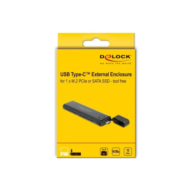 Carcasa SSD DeLOCK 42635 Negro M.2
