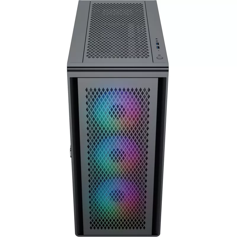 Caja PC Silentware Air 100 negra — caja mid-tower compatible con ATX, negra