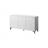 Cómoda MARMO 3D 150x45x80.5 cm blanco mate/mármol blanco