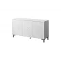 Cómoda MARMO 3D 150x45x80.5 cm blanco mate/mármol blanco