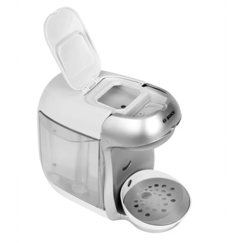 Cafetera de juguete KLEIN Bosch Tassimo 9231 — cafetera de juguete, plateada, juego de rol para niños