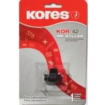 Rollo de cinta Kores para Epson IR 40 T, negro/rojo compatible con Casion FR105/SR110/FR110/FR120/FR120C (G745SR)