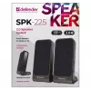 Altavoces DEFENDER SPK-225 2.0 con cable, 4 W RMS, USB/DC 5 V, 3,5 mm, negro