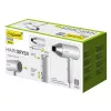 Secador de pelo Maestro MR-213 2100W mango plegable, 2 velocidades, golpe de aire frío, concentrador de doble pared, plata