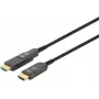 Manhattan cable HDMI a Micro HDMI plenum-rated, 4K@60Hz (Premium High Speed), 100 m, activo, conector HDMI desmontable (tipo A), macho a macho, negro, contactos dorados, garantía de por vida
