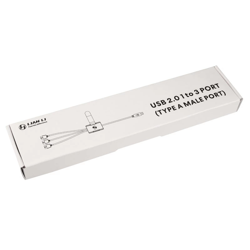 Hub USB Lian Li PW-U2TPAW conector macho Type-A 1 a 3 IDC 9 pines