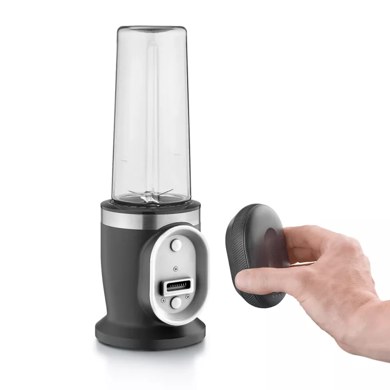 Caso Batidora con batería | Click & Blend | Aparato de sobremesa | 240 W | Material de jarra Tritan | Volumen de jarra 0,5 L | Acero inoxidable/negro mate