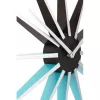 NeXtime Reloj 3051bl Nova, Ø50 cm, pared, negro/azul