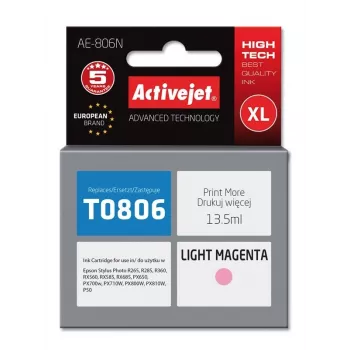 Activejet AE-806N tinta, sustituye a Epson T0806, Supreme, 13,5 ml, magenta claro