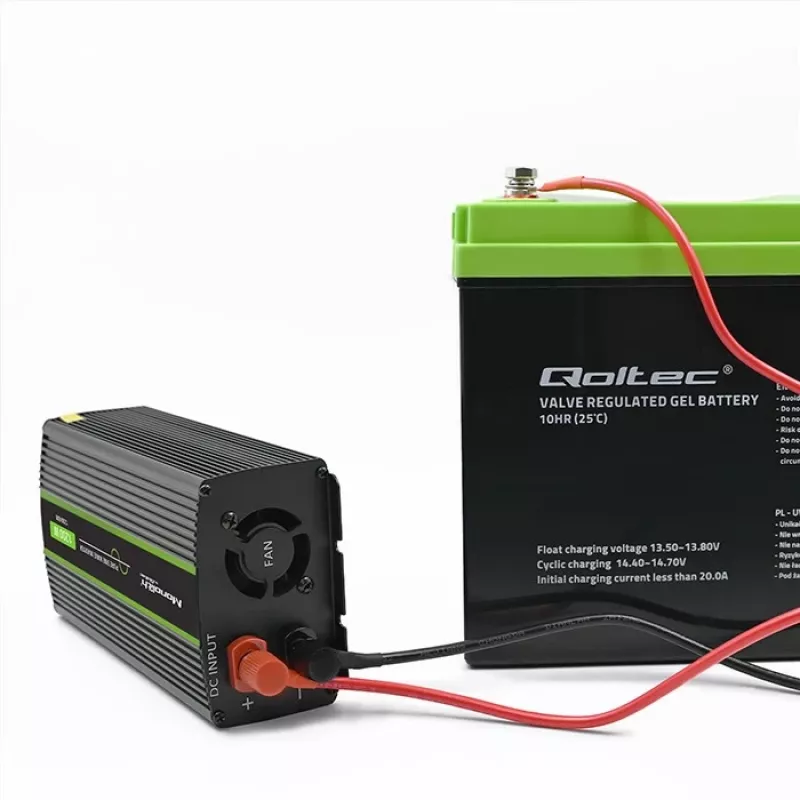 Inversor para coche Qoltec Monolith 1200 W Negro 12 V
