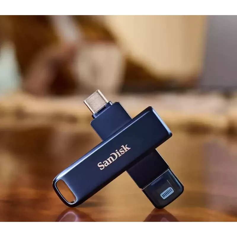 Memoria USB SanDisk 256 GB USB Type-C Lightning iXpand
