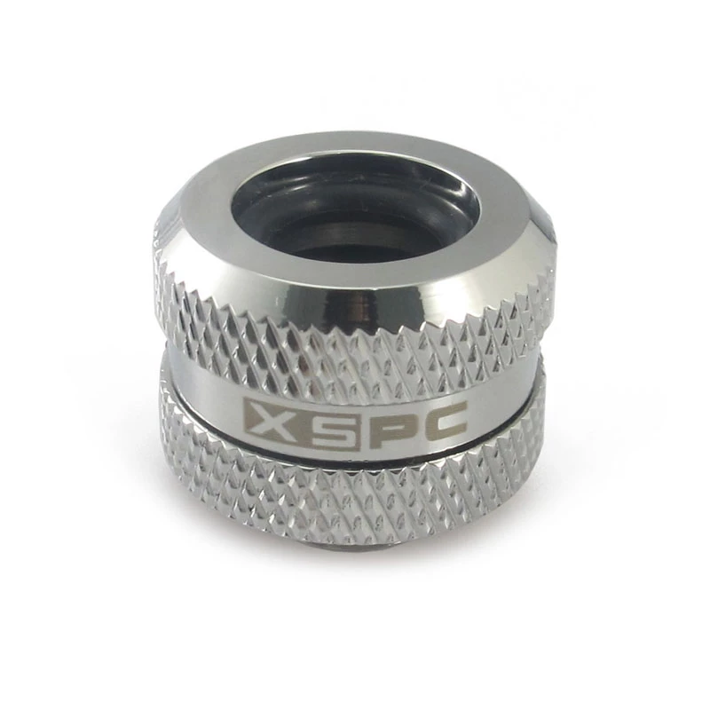 Conector XSPC G1/4 a tubo rígido de 14mm, cromado - 8 unidades