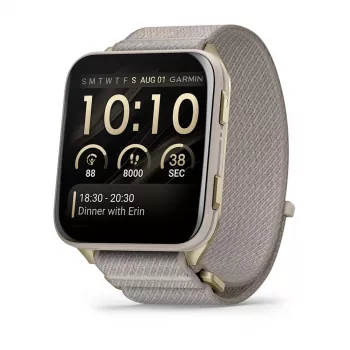 Smartwatch GARMIN Venu X1 — 5,08 cm (2 pulgadas) AMOLED 448×486 px, pantalla táctil, Wi‑Fi, GPS, correa de nailon, 34 g
